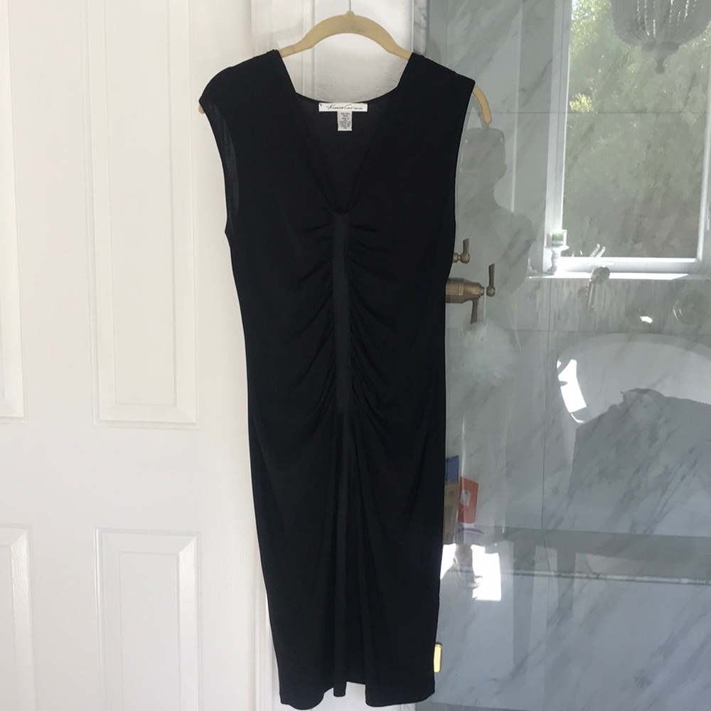 Kenneth Cole black drape dress